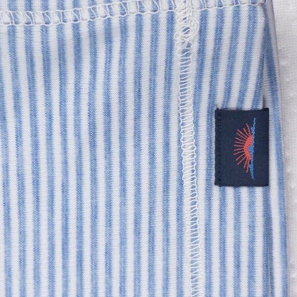 Faherty Movement Quarter Zip Pullover XL Blue Madaket Stripe NWT Stretch Knit - Picture 4 of 11